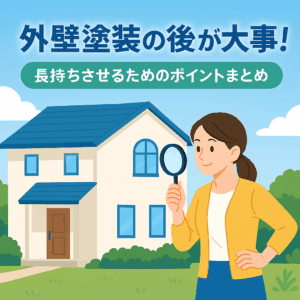 投稿についてもっと詳しく 外壁塗装が終わったら要チェック！長持ちさせるためのポイントとは？